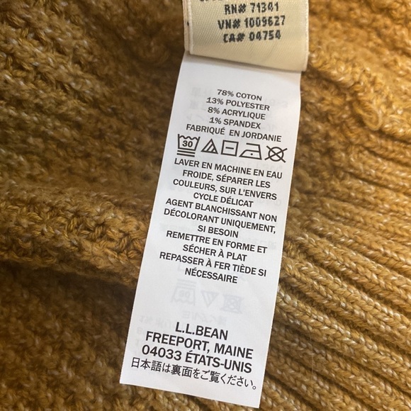 L.l.bean • All-Day Waffle Sweater, Hooded Wrap Cardigan - Picture 15 of 16